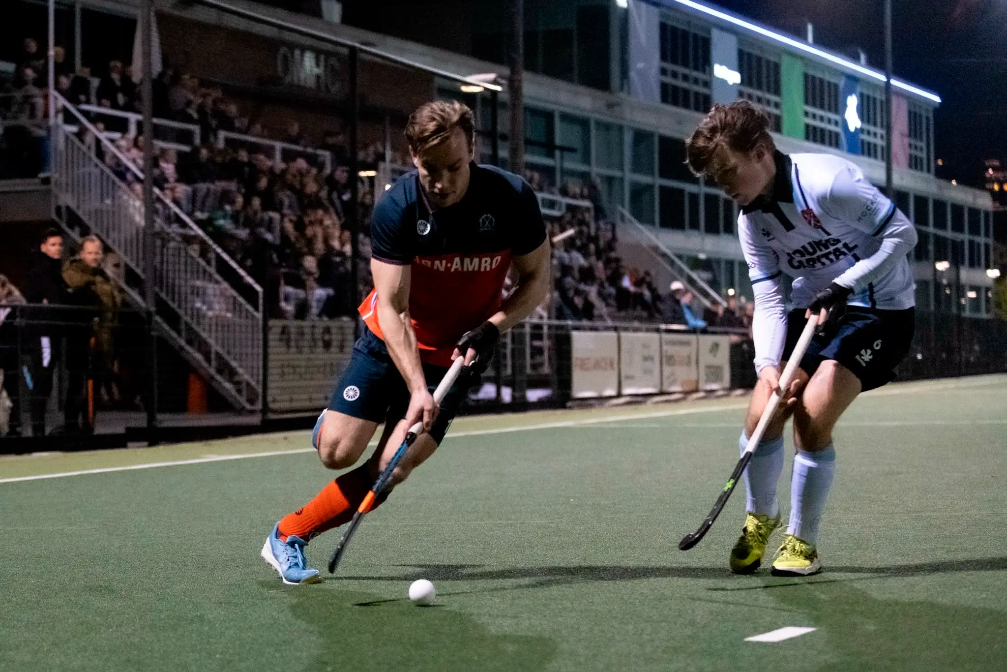 Olivier tijdens een hockeywedstrijd.